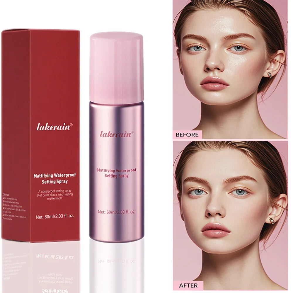 Waterproof Makeup Setting Spray – Matte Finish & Oil Control