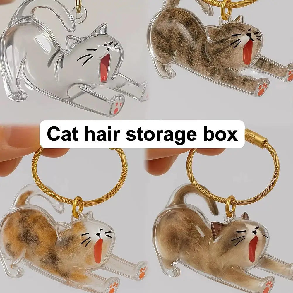 Cat Fur Keepsake Box – Pet Memorial Storage Container Gift