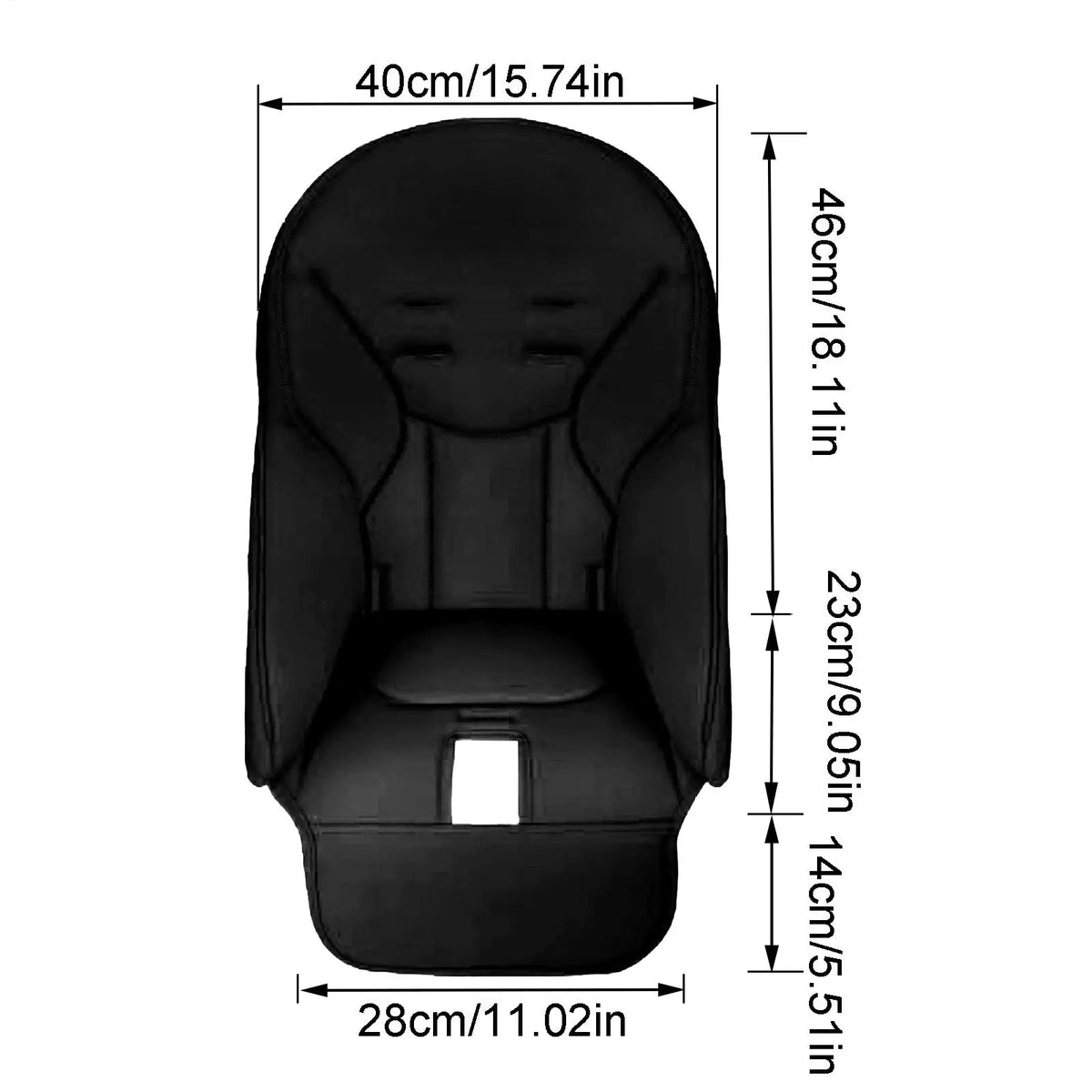 Kids High Chair Cushion – PU Leather Padded Seat Cover