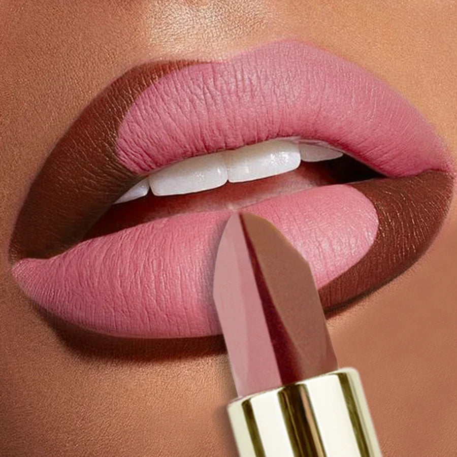 KAFURUX Two-Tone Matte Lipstick | Waterproof Long-Lasting Lip