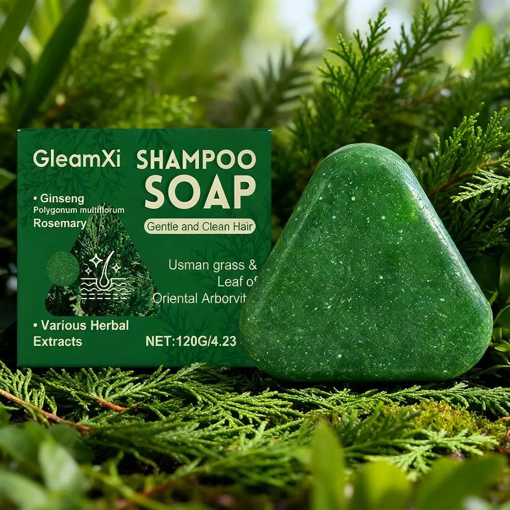 Usma Grass Shampoo Bar, Hair Mask & Oil Set – Thicken & Darken
