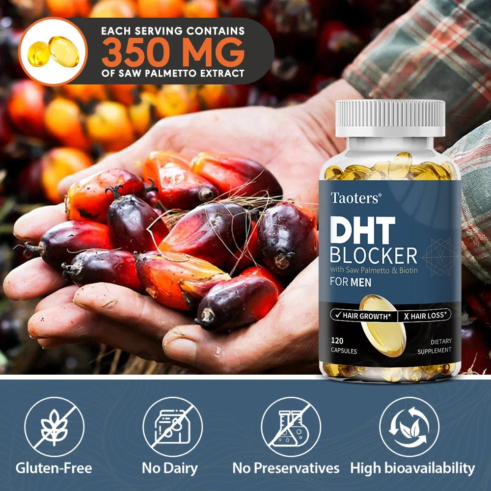 DHT Blocker Hair Growth Supplement – Saw Palmetto & Biotin