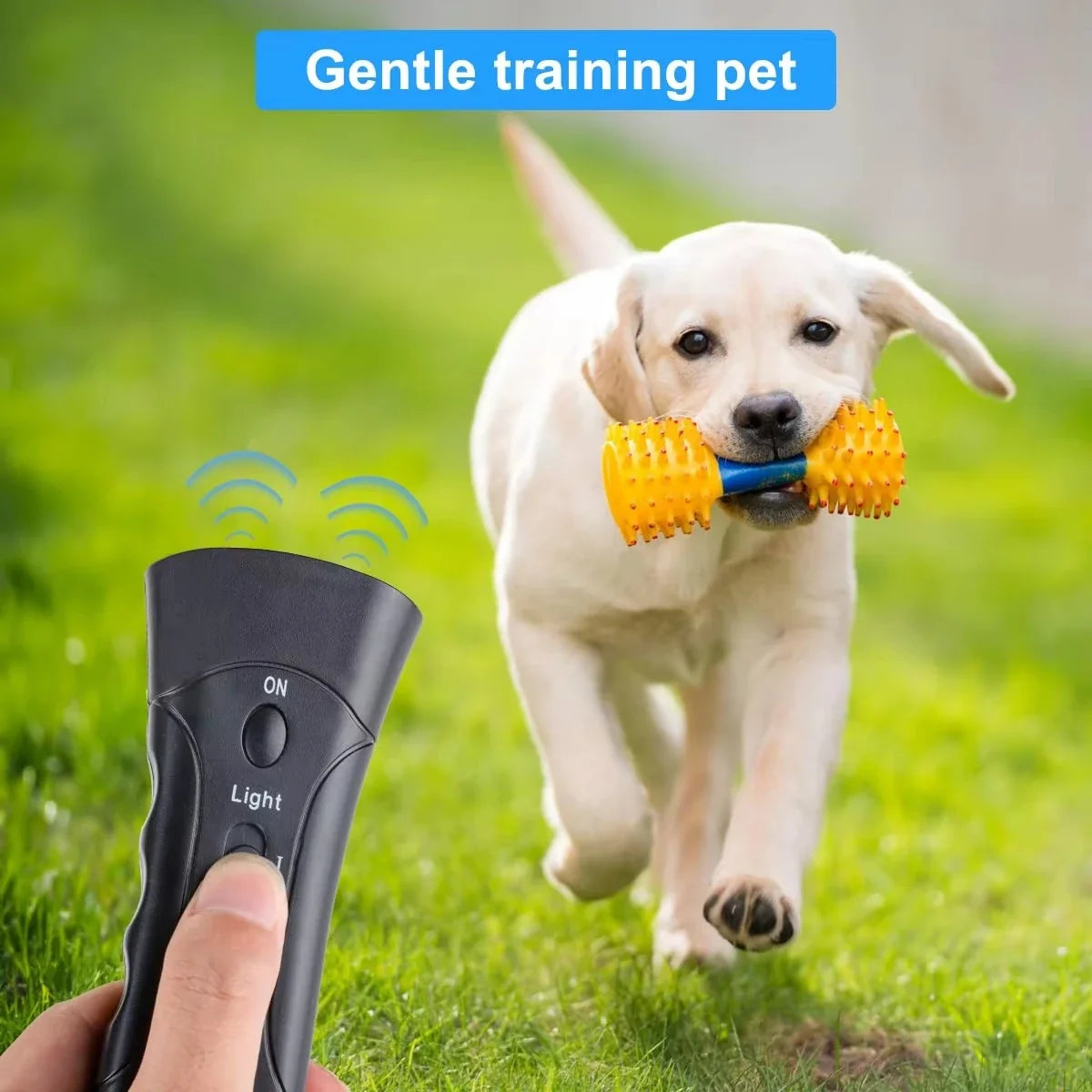 Ultrasonic Dog Bark Deterrent Trainer with LED Light
