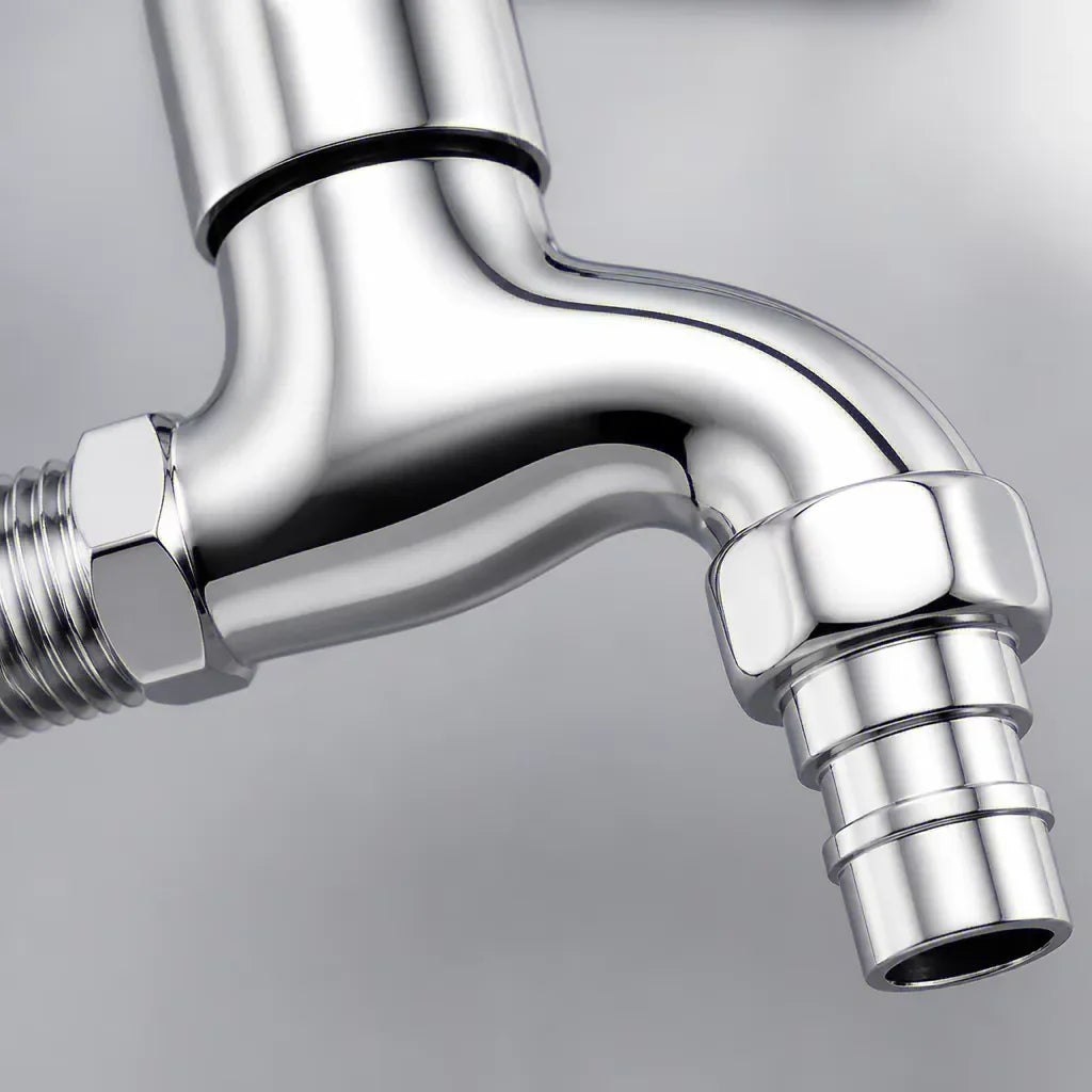 Wall-Mounted Garden Faucet G1/2 | Ceramic Valve, Stainless Steel