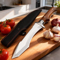 Japanese Chef's Knife – Stainless Steel Blade & Wood Handle
