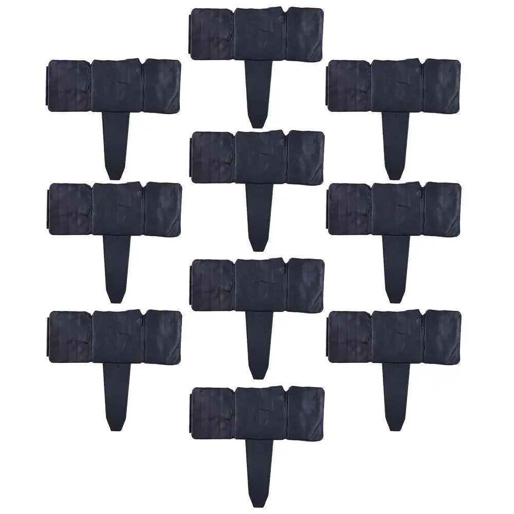 10-Piece Artificial Stone Block Garden Edging | Weatherproof