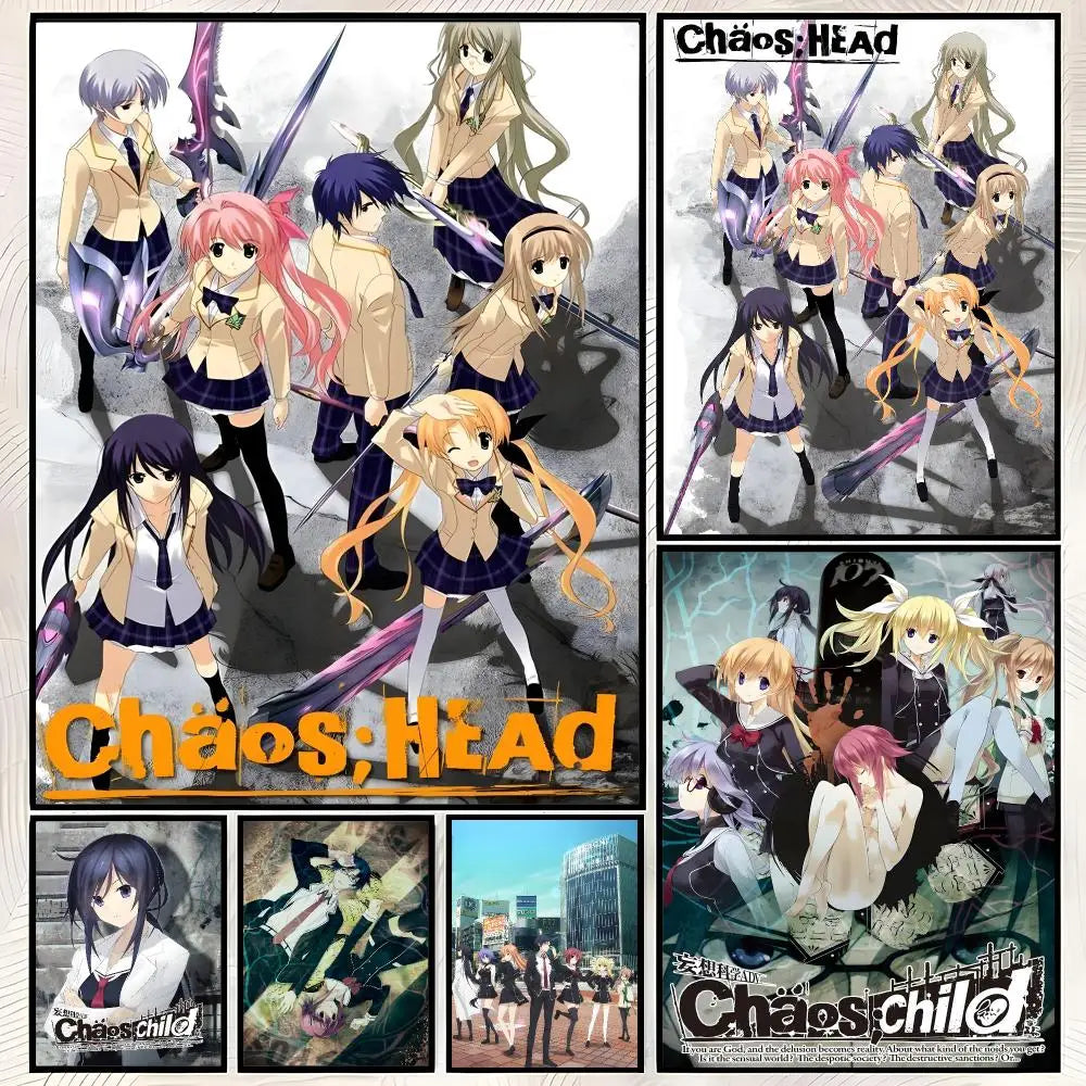 Chaos;Head Anime Self-Stick HD Wall Poster – Waterproof