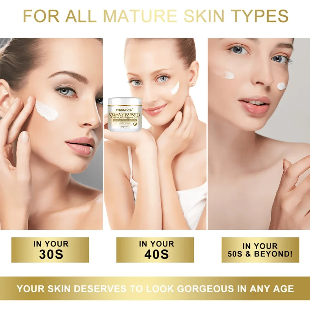 HISENRAIN Retinol Collagen Night Cream – Firm & Moisturize