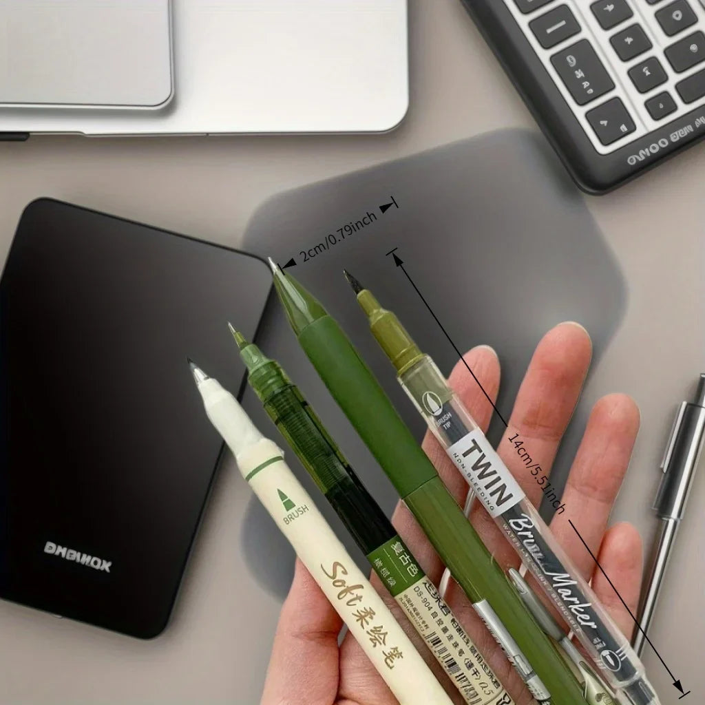 4-Piece Vintage Pen Set | Quick-Dry Ink & Medium Point Tips