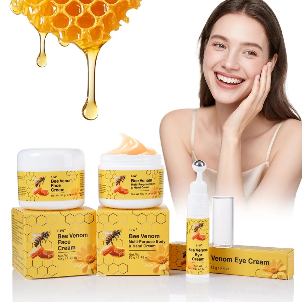 Bee Venom Facial Lifting Cream & Eye Cream Set – Firms Skin