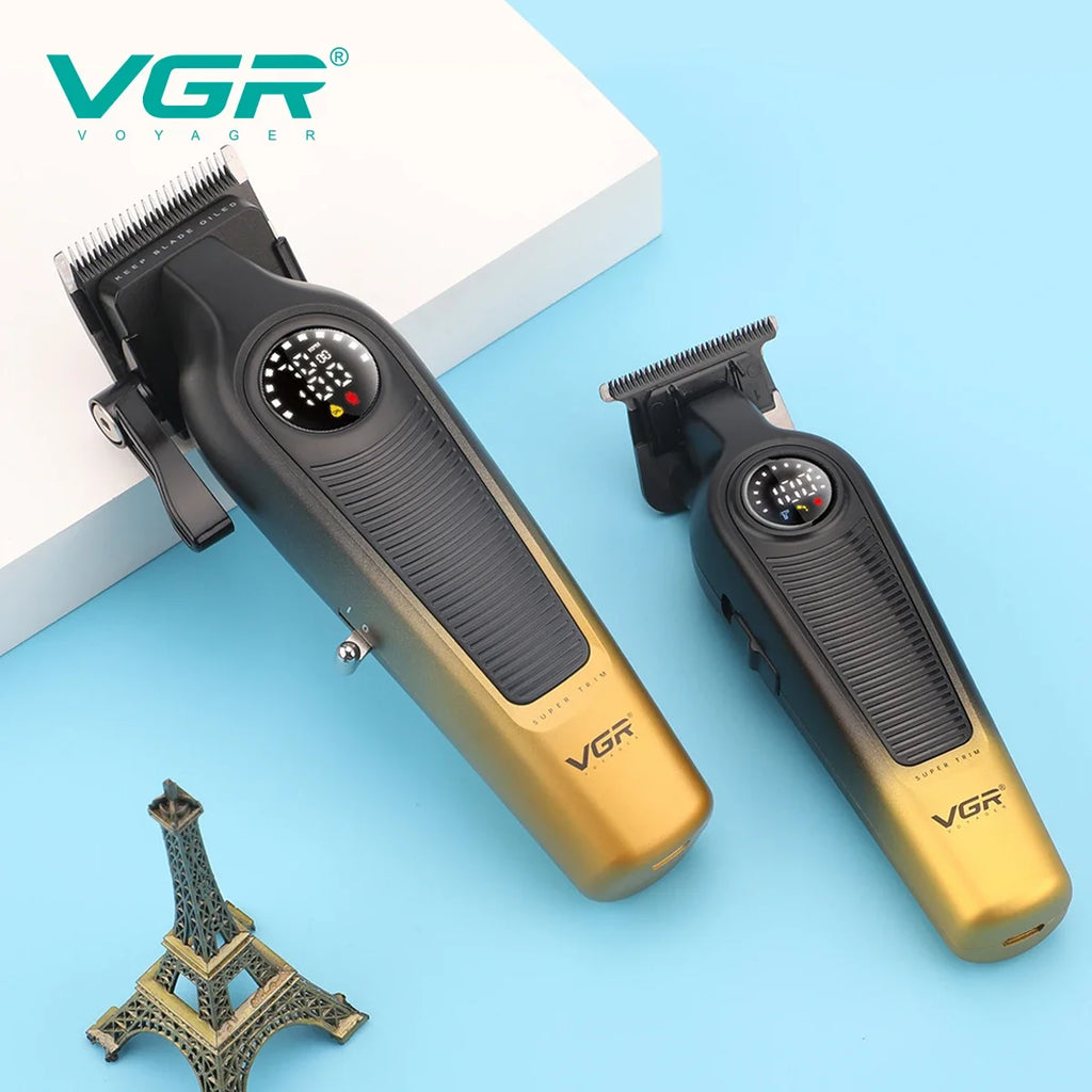 VGR 2-Piece Men's Electric Hair Clipper & Trimmer Set V-196 996