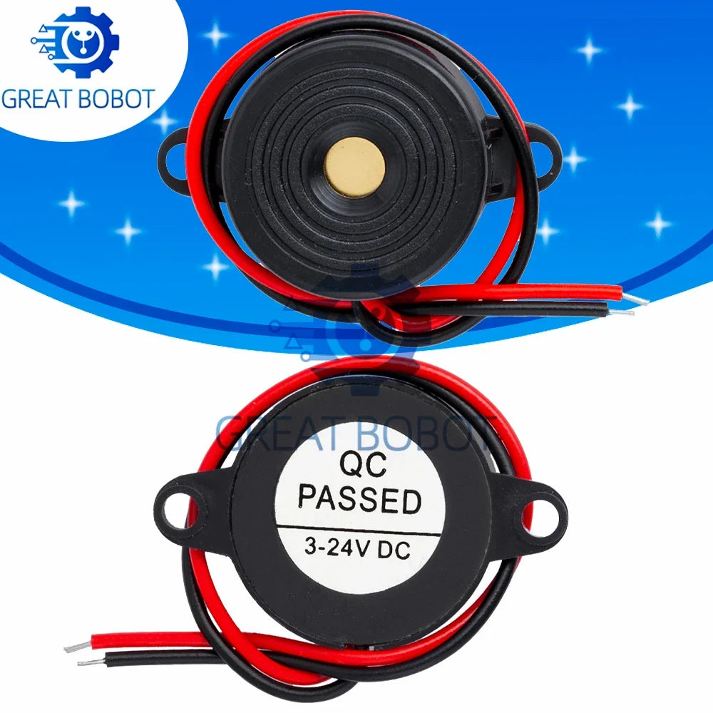 SFM-20B Active Piezo Buzzer DC 3–24V Alarm Speaker for Arduino