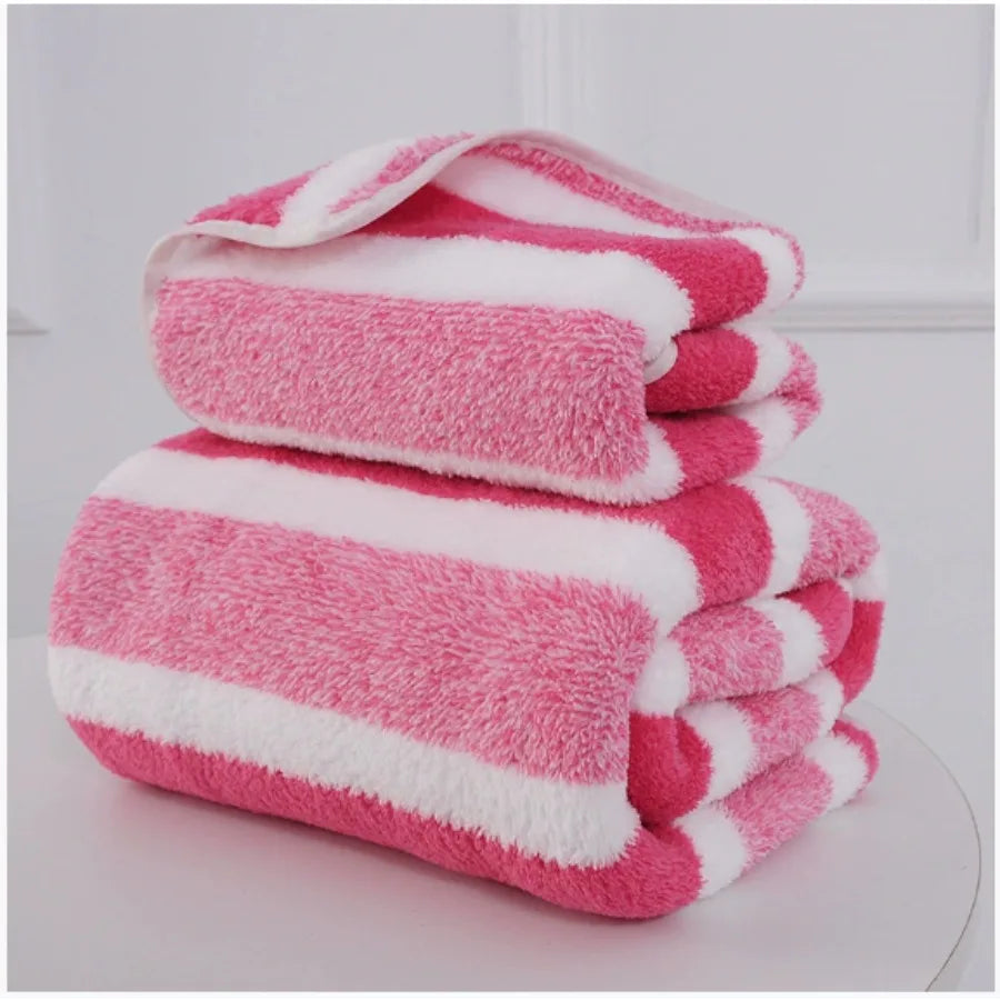 Soft Absorbent Couple Bath Towels | Large Wrapping Towel Set