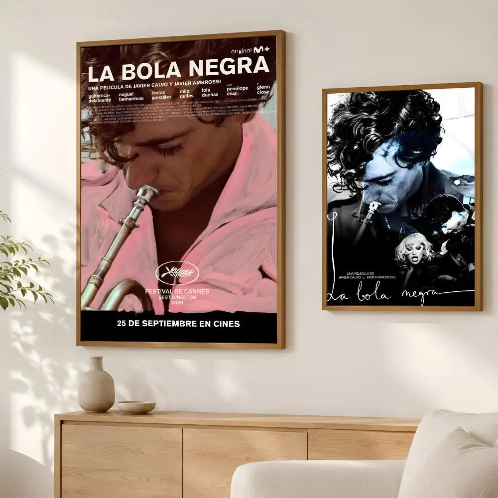 La Bola Negra Black Ball HD Wall Art Poster – Self-Stick Decor