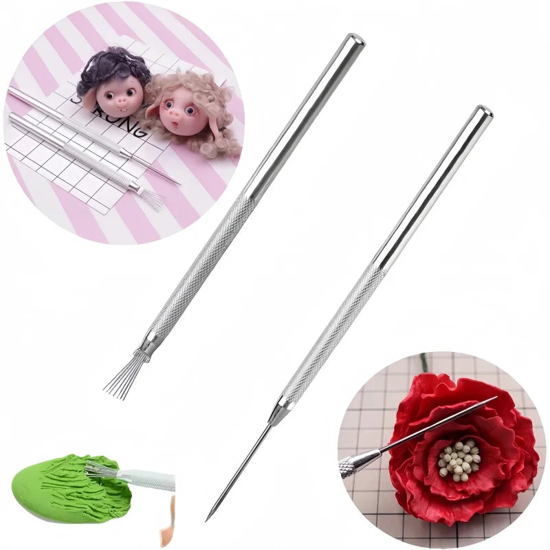 Bview Art Ceramic Repair Tool 7 Needle Punch Manual Detail Work