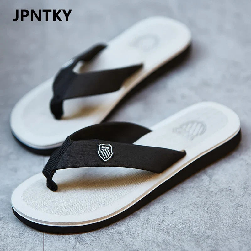 Men's Non-Slip Beach Flip Flops | EVA Summer Sandals & Slides