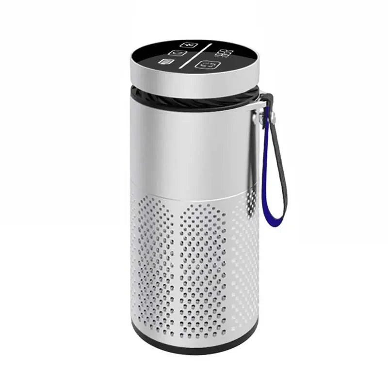 Portable Mini Air Purifier | UV-C Light, Ionizer & Touch Screen