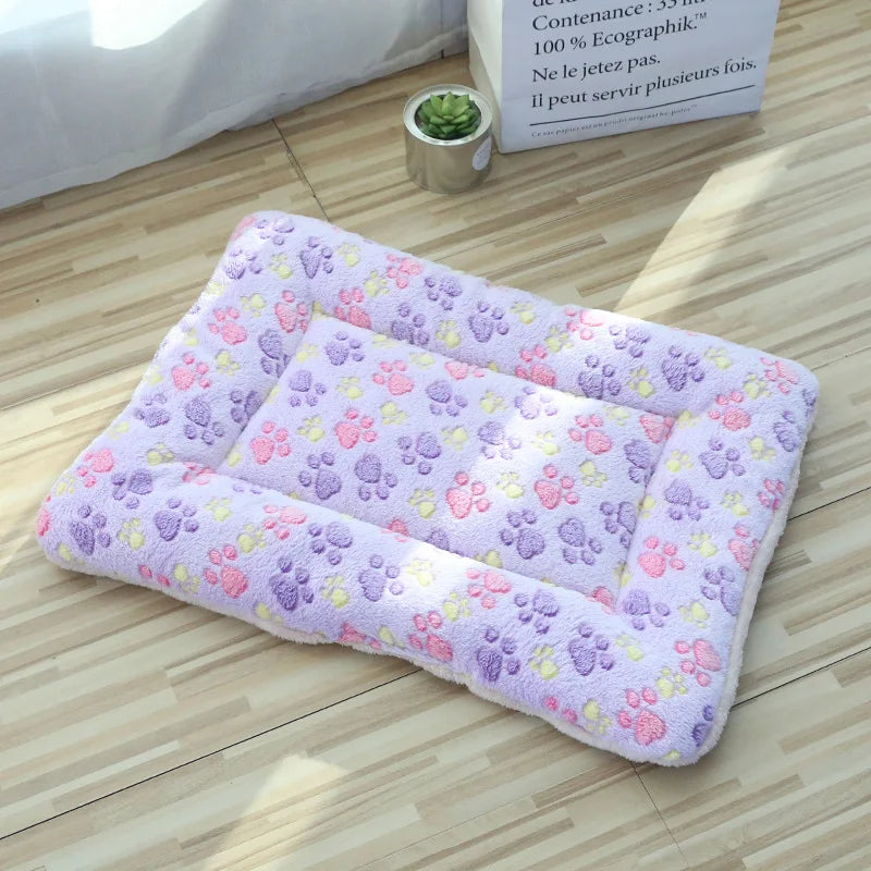 Thickened Plush Mat Cat Bed Sleeping Dog Coral Fleece Blanket Cotton