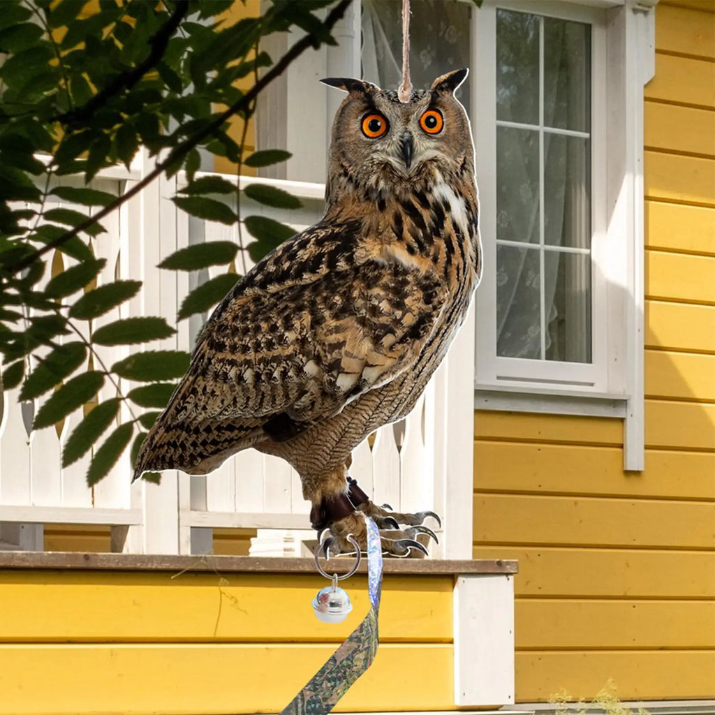Expel Birds Pendant 2D Owl Scarecrow Garden Protector Decorative