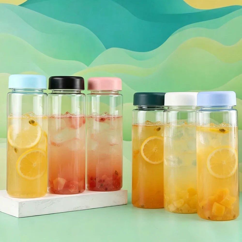Transparent Water Bottle Portable Cup Strap Outdoor Sports Fitness