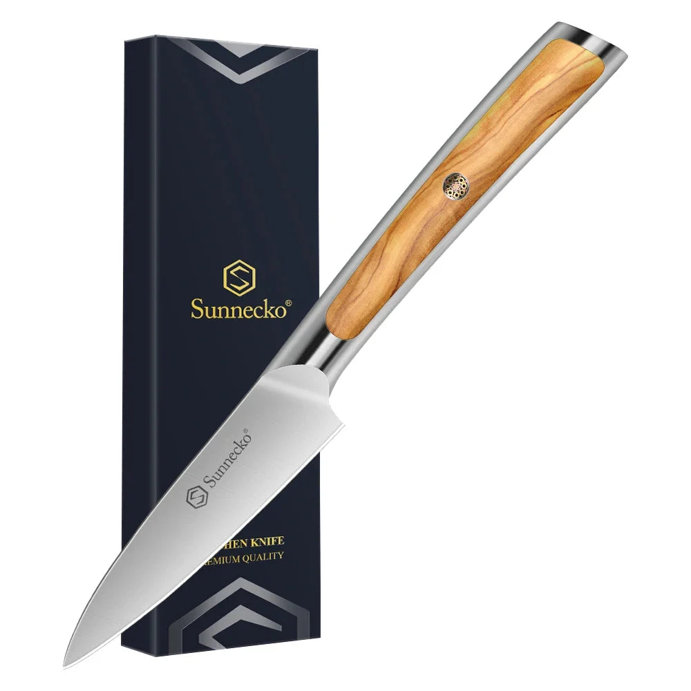 Sunnecko Japanese Chef Knife – 1.4116 Steel & Olive Wood Handle