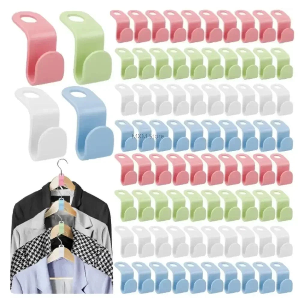 Closet Stacking Hanger Connector Hooks 10/20 Pcs – Space Saver