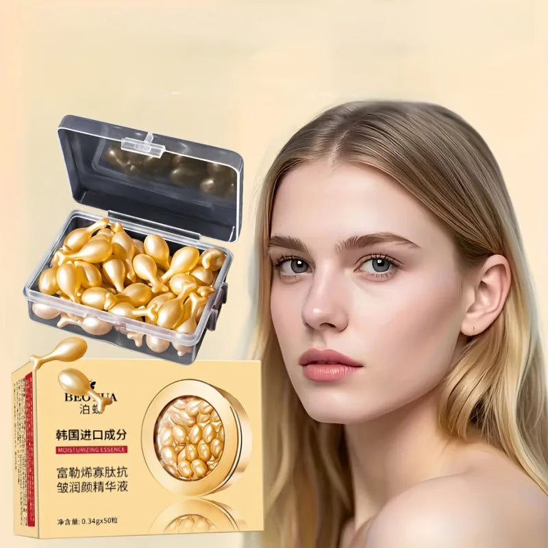50 Hyaluronic Acid Facial Capsules – Fragrance-Free Serum