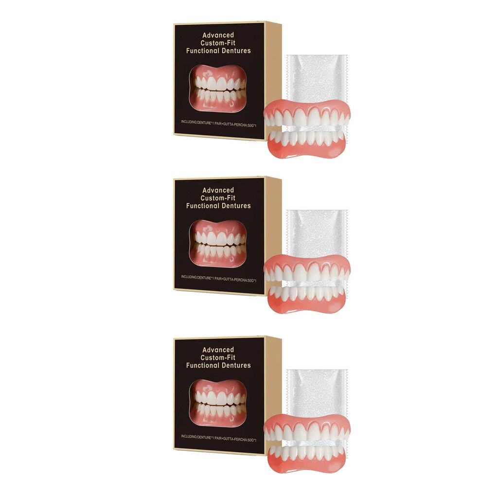 Temporary Silicone Denture Veneers Kit | Fake Teeth Whitening