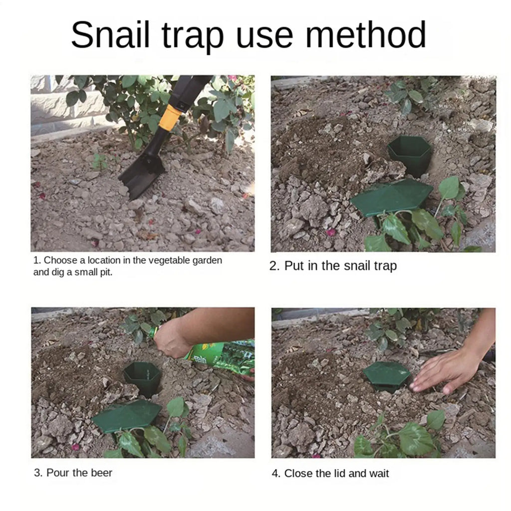 Reusable Slug & Snail Trap House – Garden Pest Catcher