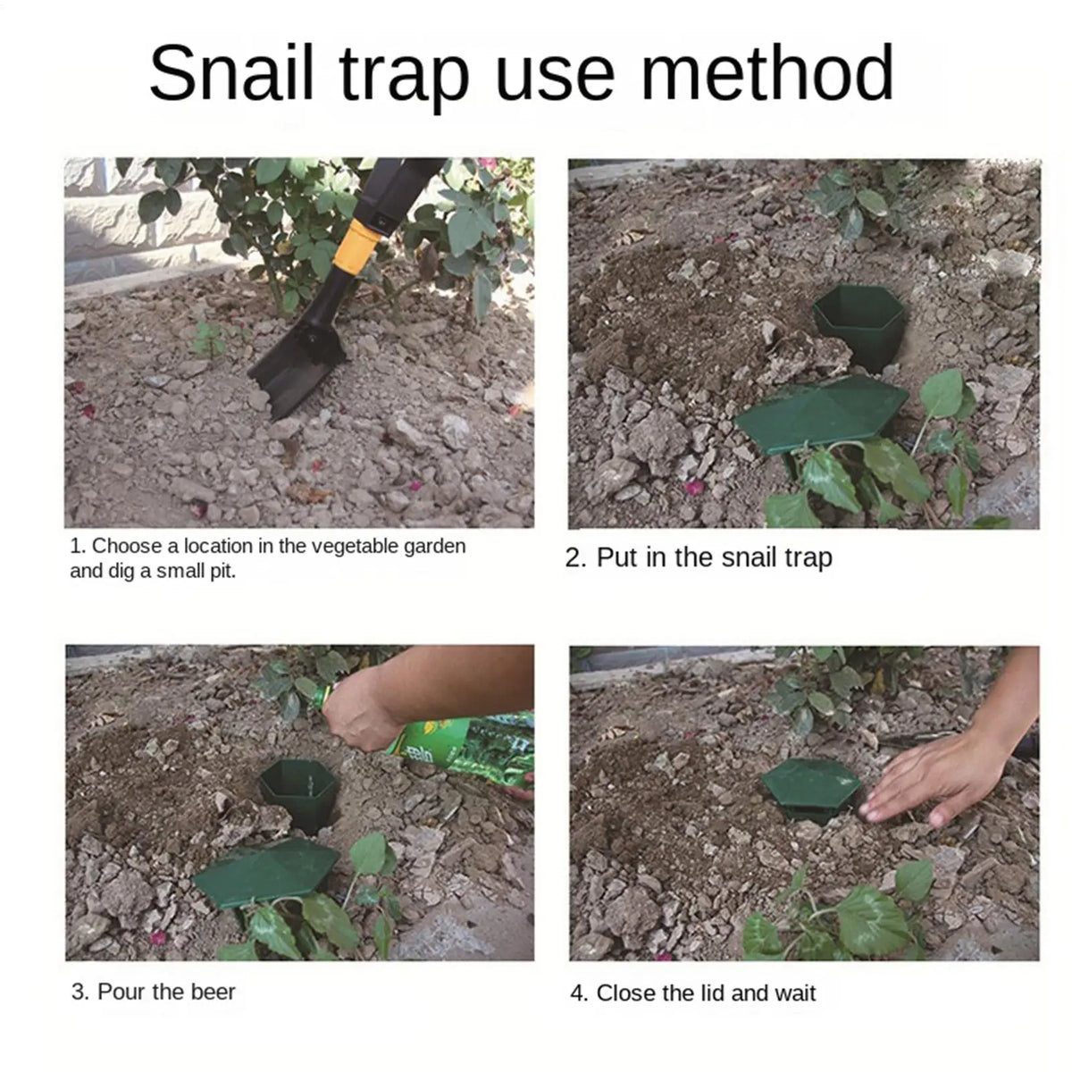 Reusable Slug & Snail Trap House – Garden Pest Catcher