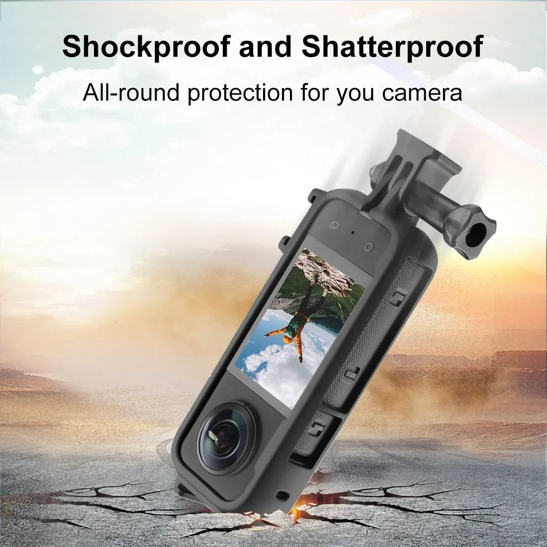 Insta360 X3 Protective Frame PC Case with Cold Shoe Mount