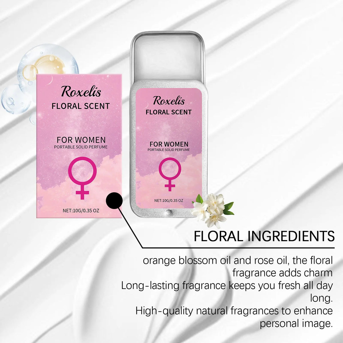 OceAura Pheromone Solid Fragrance Balm for Women & Men 10g