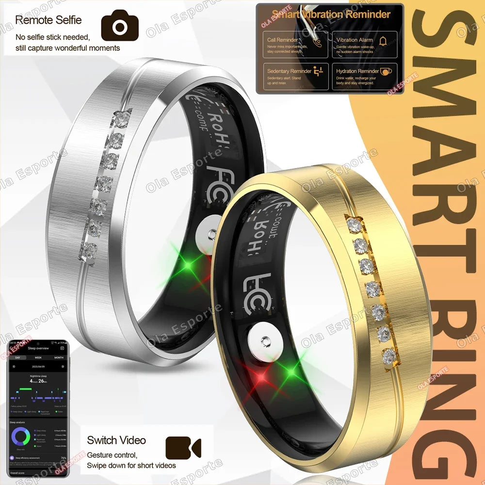 Women's Smart Ring – Heart Rate, Sleep & Fitness Tracker