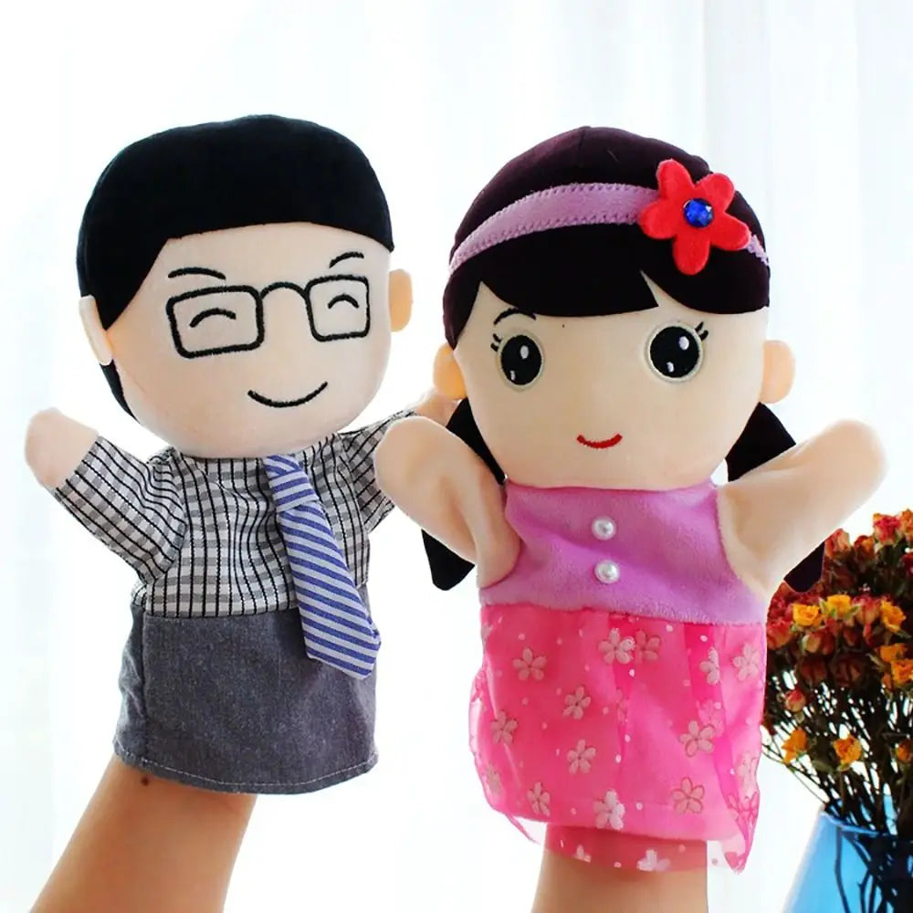Plush Family Hand Puppets 25cm – Storytelling Finger Puppet