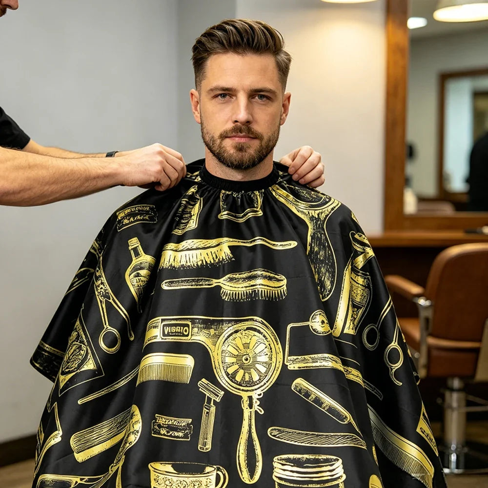 Waterproof Salon Barber Cape | Professional Hair Cutting Apron