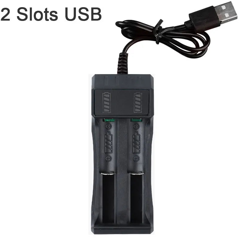 18650 Battery Charger – 1/2/4 Slot Smart Li-ion Charger