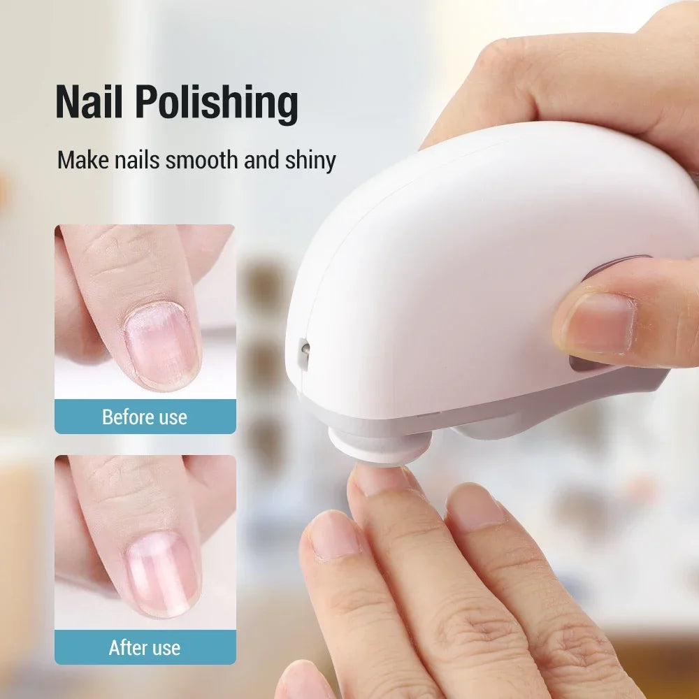 AFDEAL Electric Nail Clipper & Polisher with LED – Baby & Adult