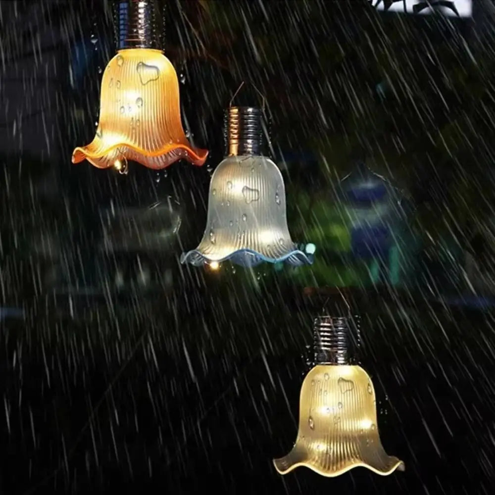 Warm White Solar Patio String Lights Waterproof Powered Fairy LED