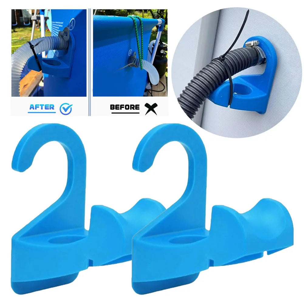 2-Pack Pool Pipe Holder Mount – Hose Support for Intex & Bestway