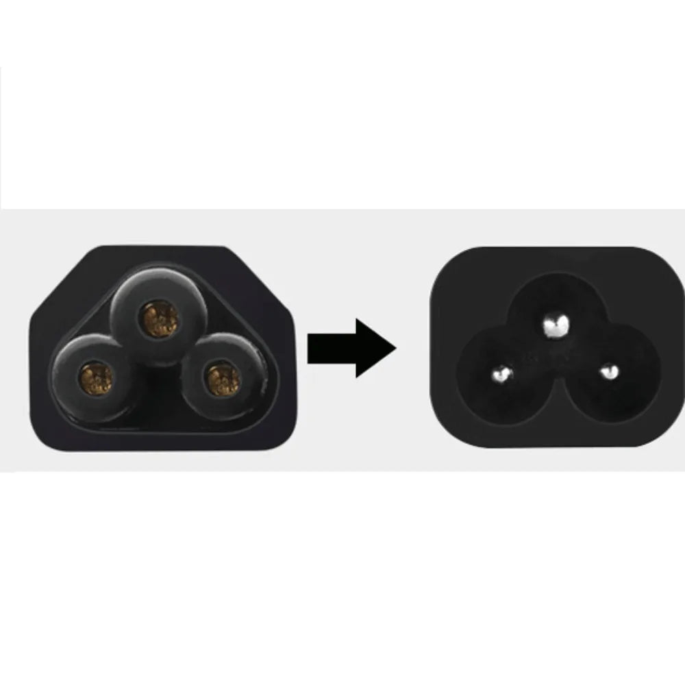 European Standard C5 Laptop Power Cord – 1.5m AC Cable, CE Rated