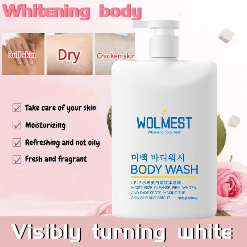 Korean Whitening Body Wash Glow Recharge Illuminates Exfoliates Skin