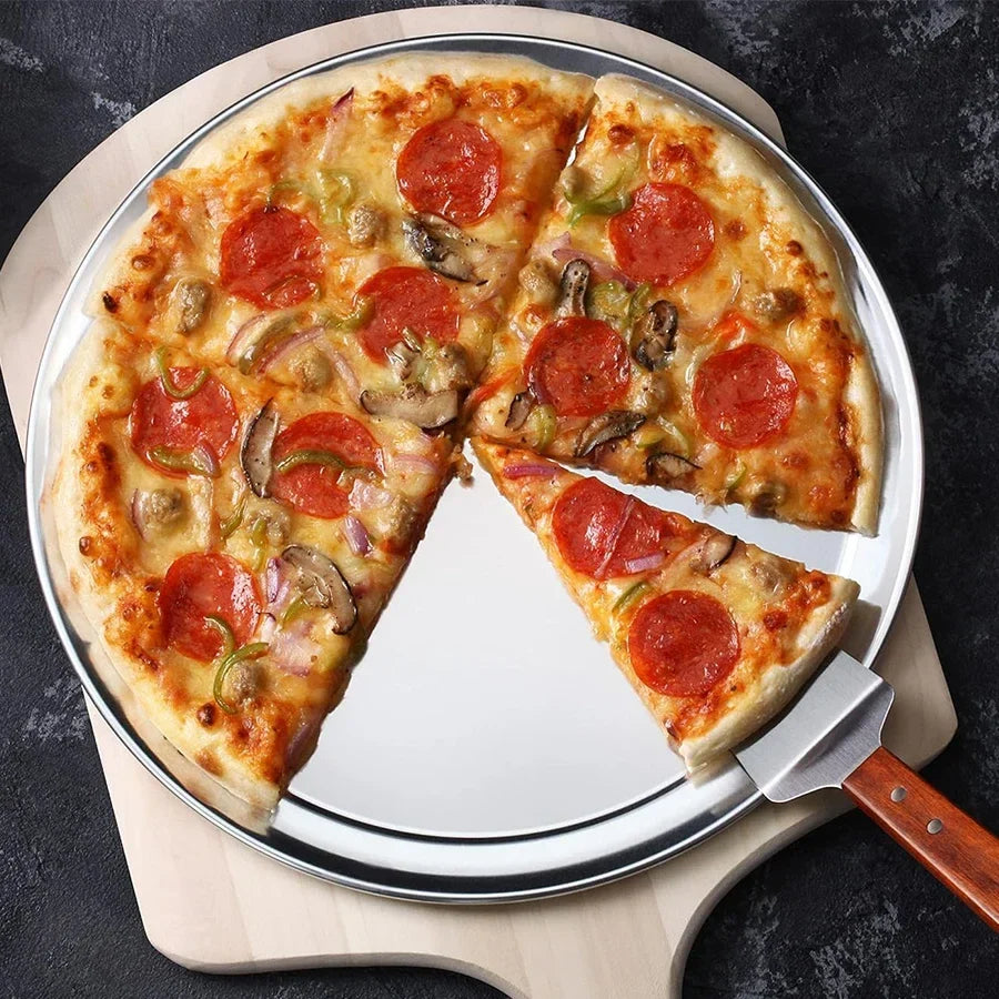 Stainless Steel Pizza Peel Spatula Non-slip Heat-resistant Handle