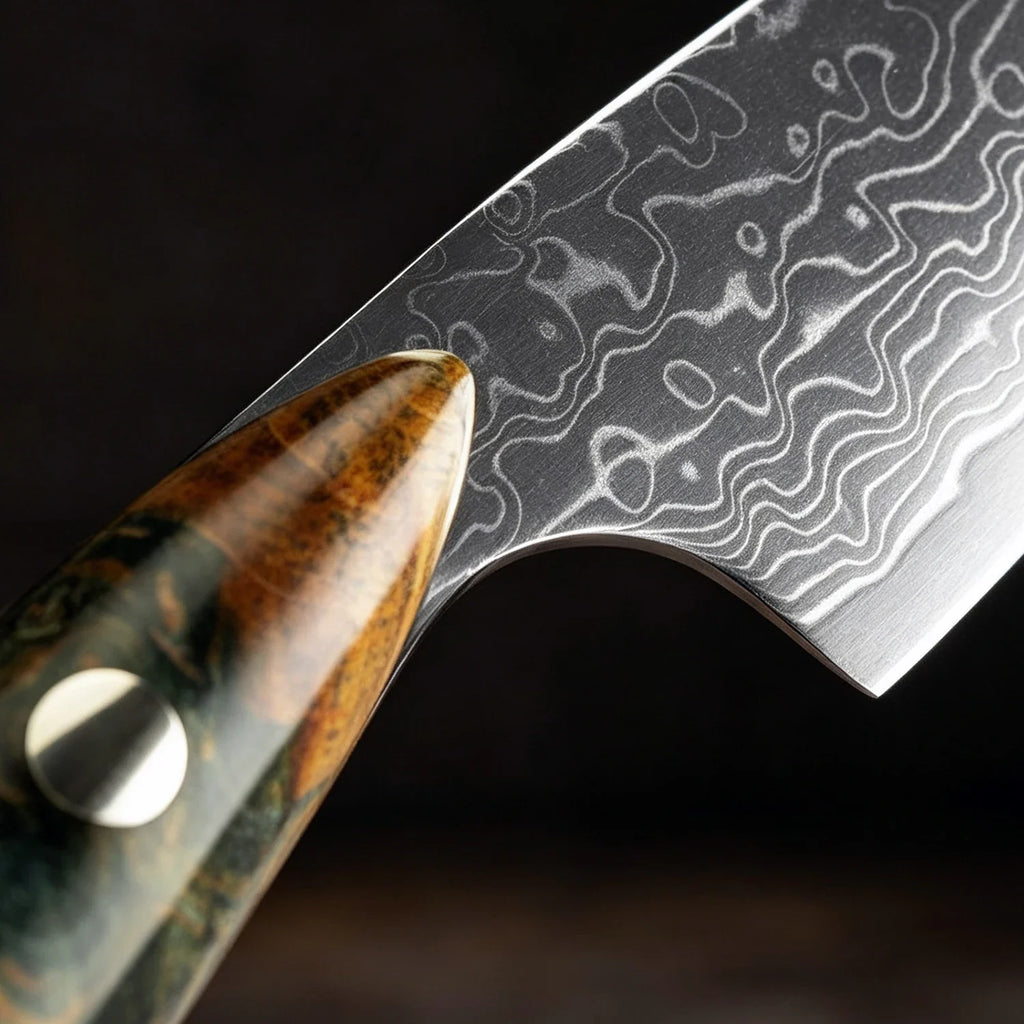 XITUO 3.5" Damascus Steel Paring Knife – Full Tang Petty Knife