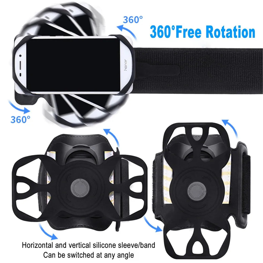 Running Armband Wristband Bracke 360 Rotatable Phone Holder Suitable