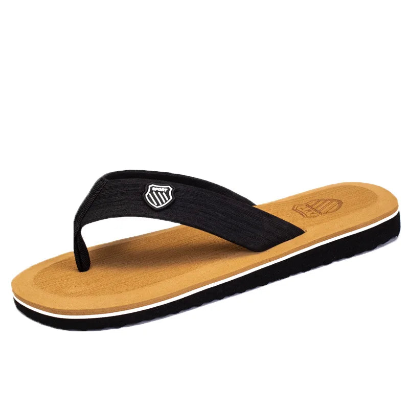 Men's Anti-Slip Flip Flops Beach Sandals & Indoor Slippers