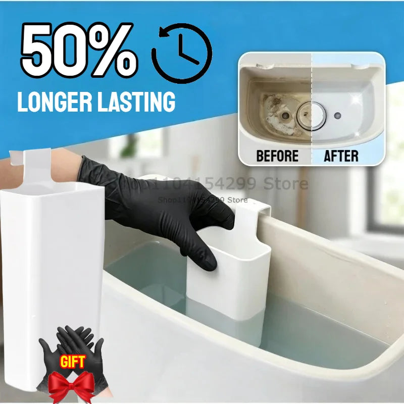 Toilet Tank Slow-Release Cleaner Dispenser Box | No Residue