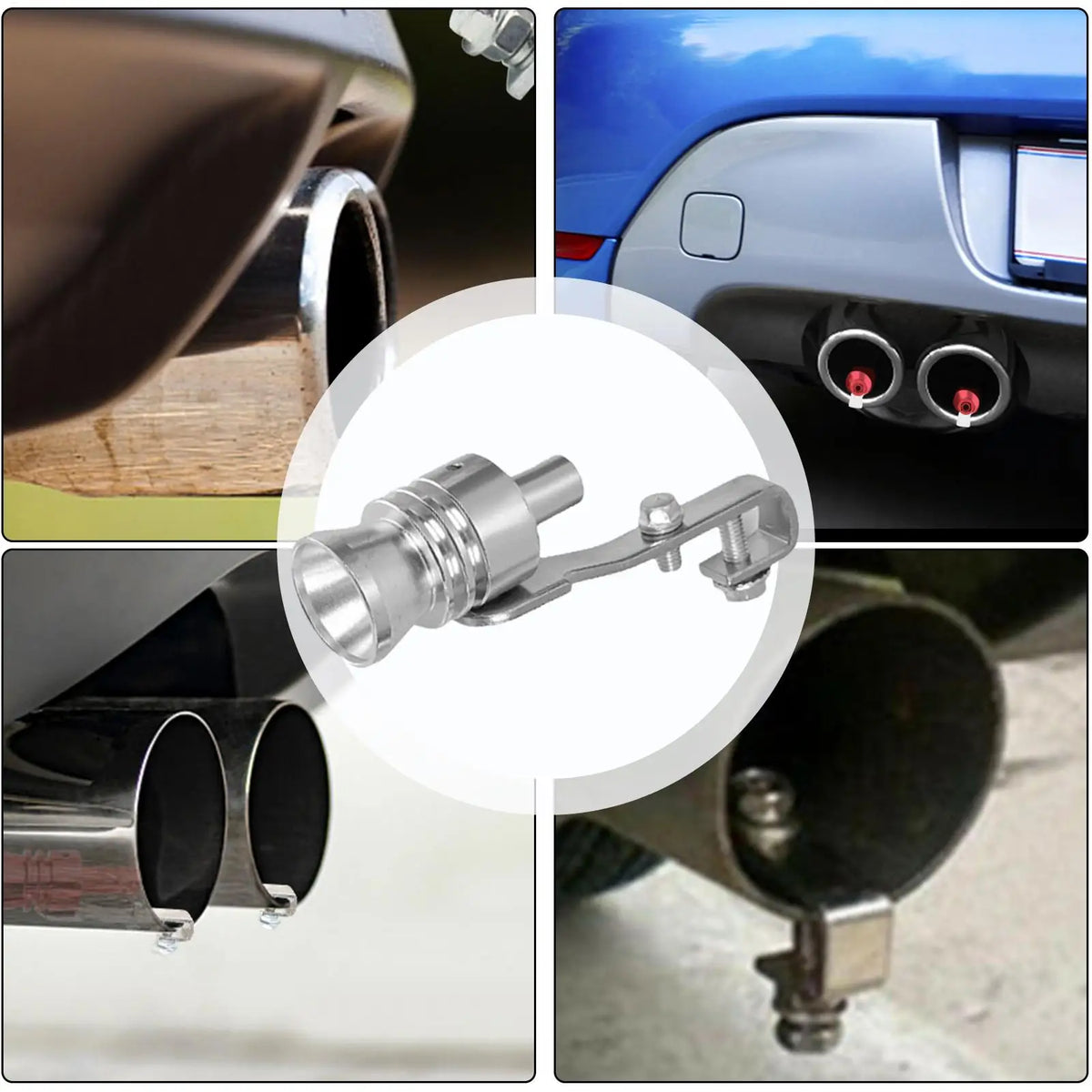 Car Turbo Sound Whistle – Aluminum Exhaust Enhancer S–XL