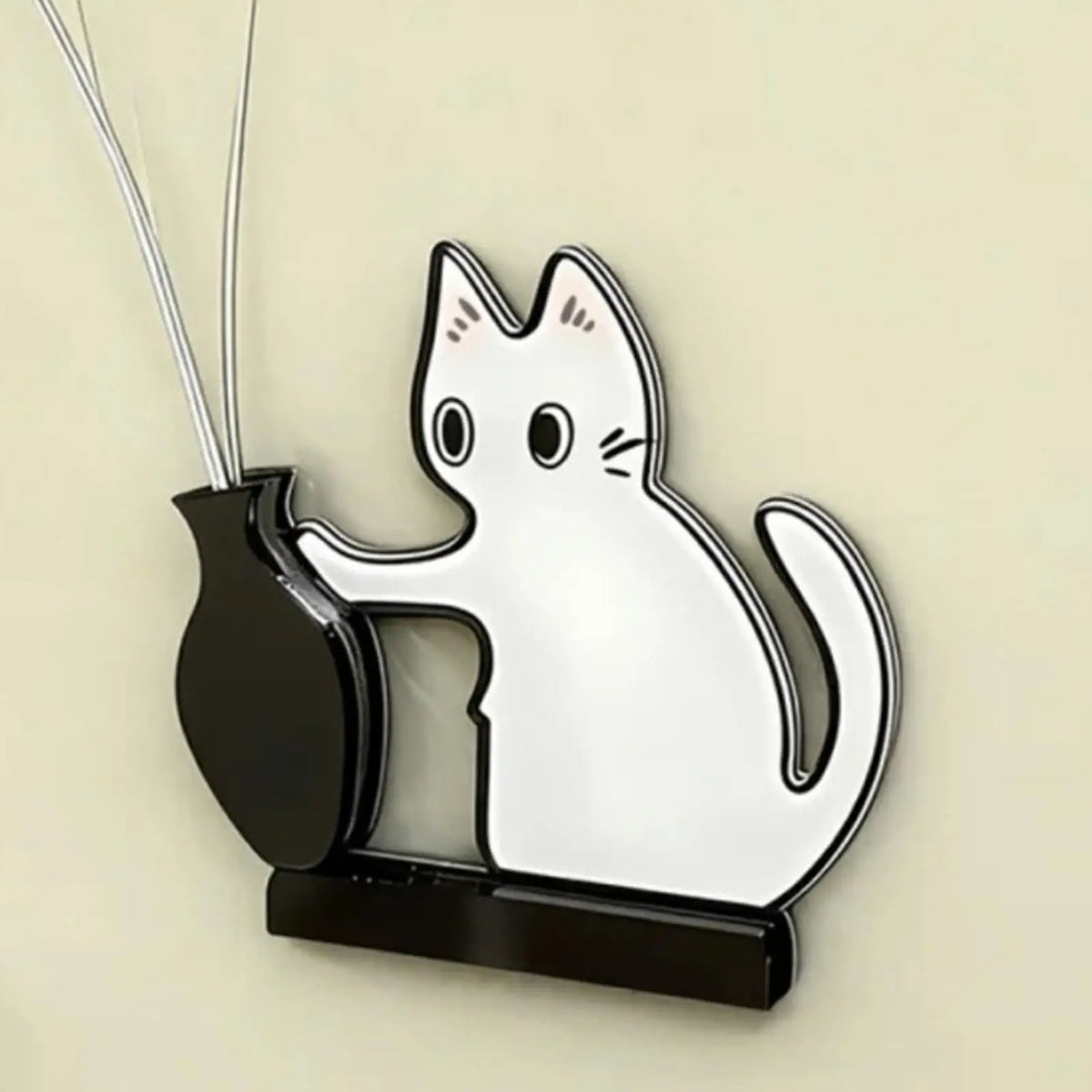 Acrylic Cat Whisker Keepsake Magnet – Cute Storage Container
