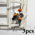 Halloween Artificial Pumpkin Bouquet – Spooky Plastic Decor