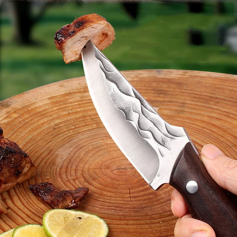 Wood Handle Full Tang Boning Knife – Stainless Steel Chef Knife